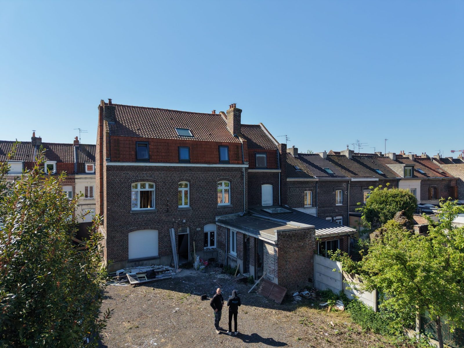 remplacement de menuiseries extérieures en PVC à Marquette-lez-Lille, maison de ville en brique